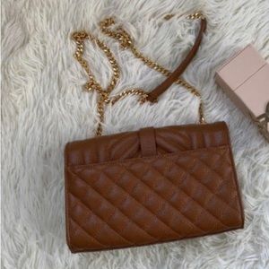 ENVELOPE SMALL BAG IN MIX MATELASSÉ GRAIN DE POUDRE EMBOSSED LEATHER